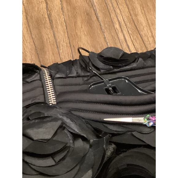 Zhivago THE VENDETTA Embellished Floral Mesh Minidress black size 2 - Picture 15 of 16